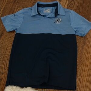 Kids Blue and Navy Polo Shirt